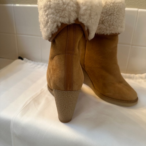 Isabel Marant Shearling Totam Wedge Boots. Sz 38. Orig. $1080 Runs small - Picture 4 of 7